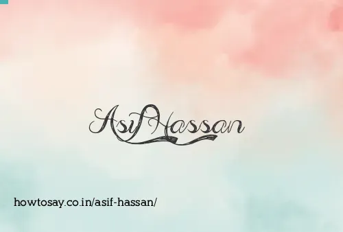 Asif Hassan