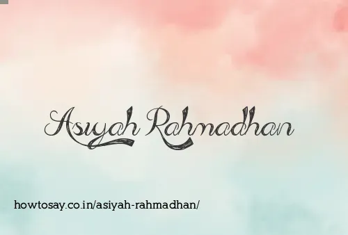 Asiyah Rahmadhan