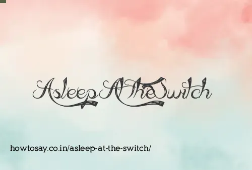 Asleep At The Switch