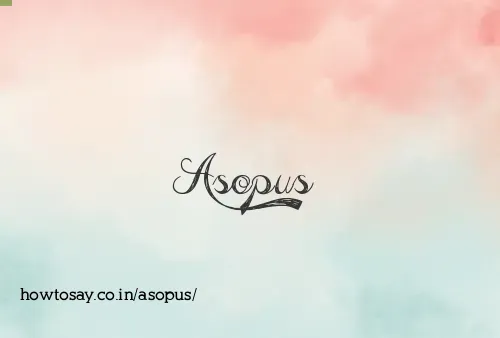Asopus