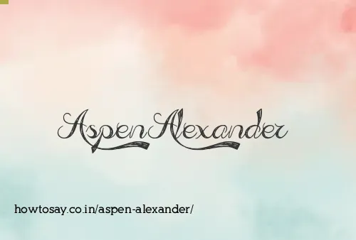 Aspen Alexander