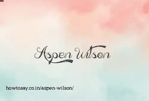 Aspen Wilson