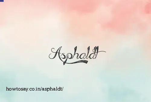 Asphaldt
