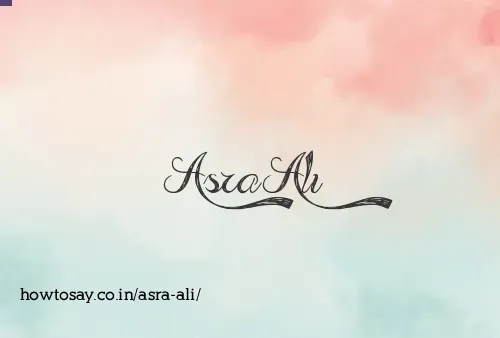 Asra Ali