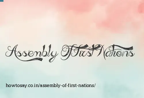 Assembly Of First Nations