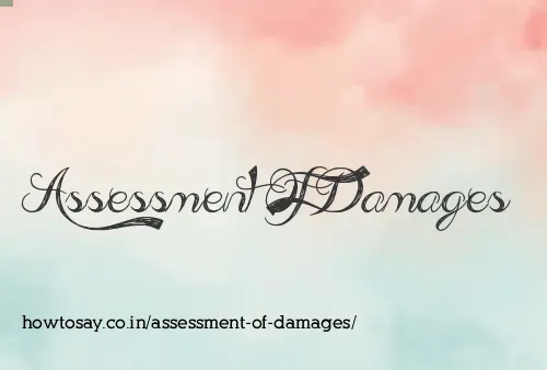 Assessment Of Damages