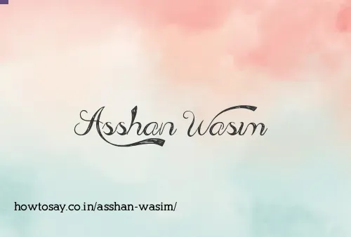 Asshan Wasim