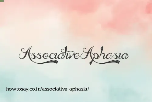 Associative Aphasia