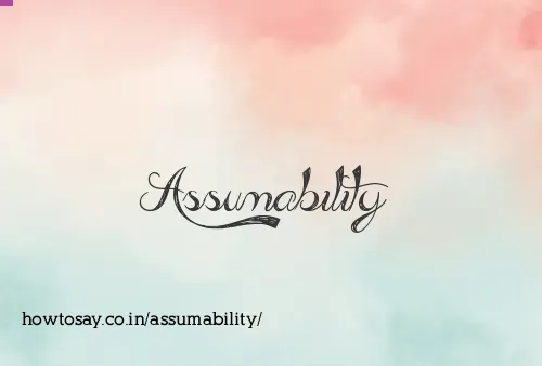 Assumability
