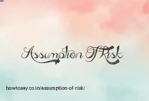 Assumption Of Risk