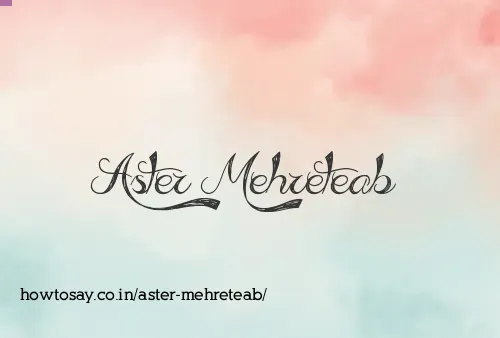 Aster Mehreteab
