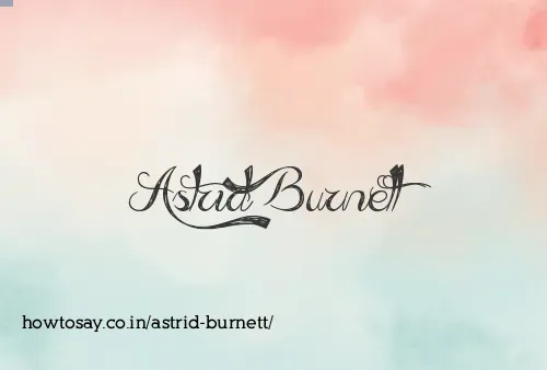 Astrid Burnett