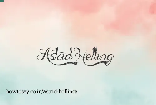 Astrid Helling