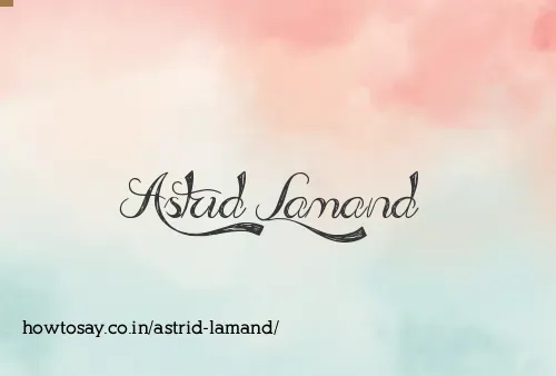 Astrid Lamand