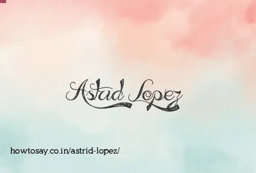 Astrid Lopez