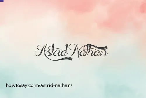 Astrid Nathan