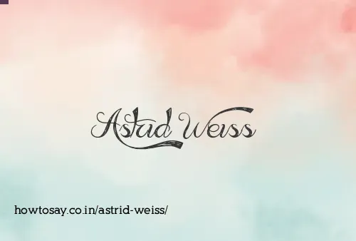 Astrid Weiss