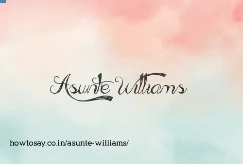 Asunte Williams