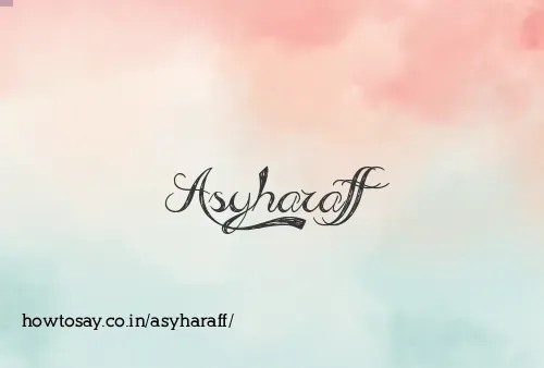 Asyharaff