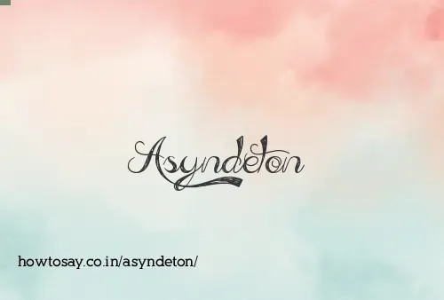 Asyndeton