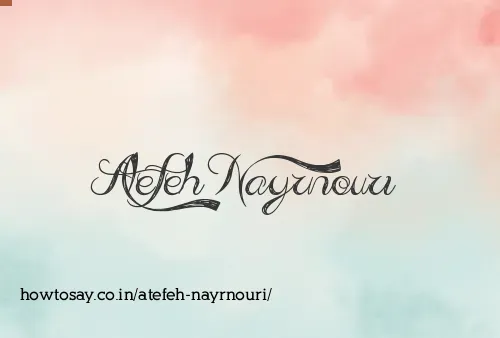 Atefeh Nayrnouri