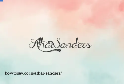 Athar Sanders