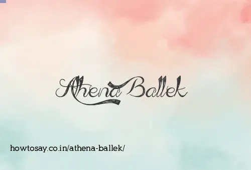 Athena Ballek