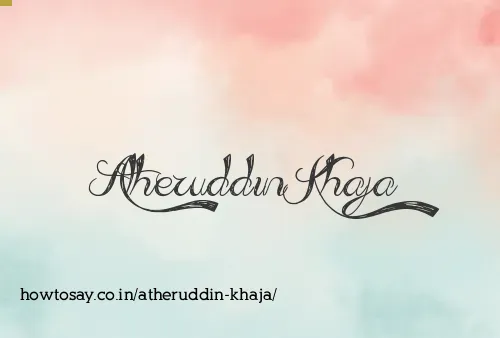 Atheruddin Khaja