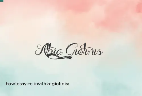 Athia Giotinis