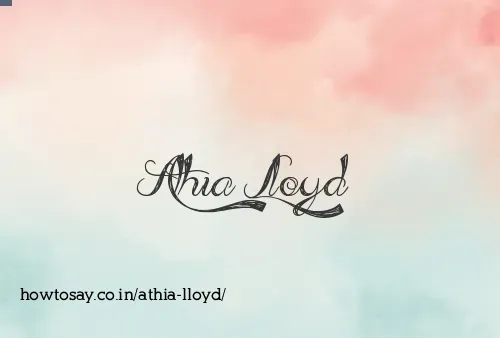 Athia Lloyd