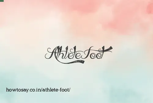 Athlete Foot