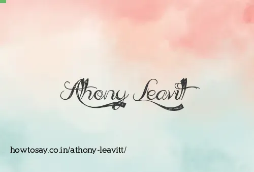 Athony Leavitt