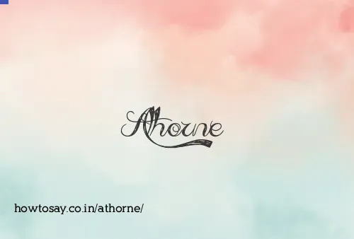 Athorne
