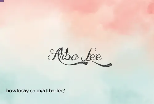Atiba Lee