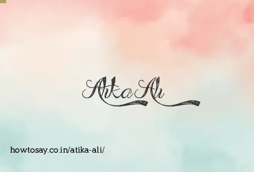 Atika Ali