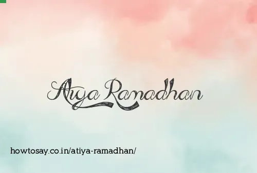 Atiya Ramadhan