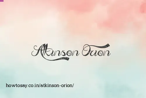 Atkinson Orion