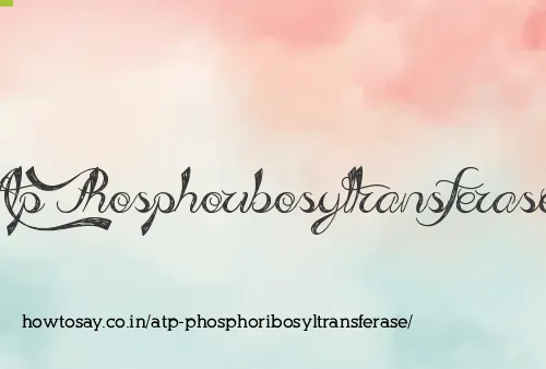 Atp Phosphoribosyltransferase