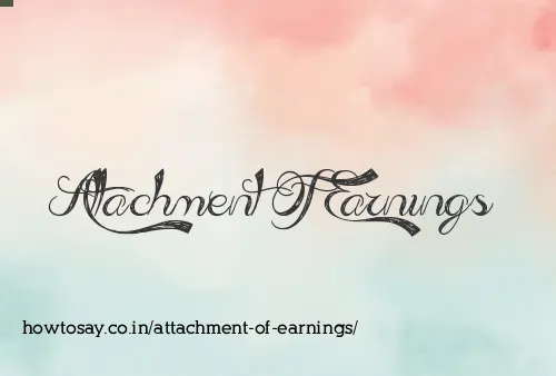 Attachment Of Earnings