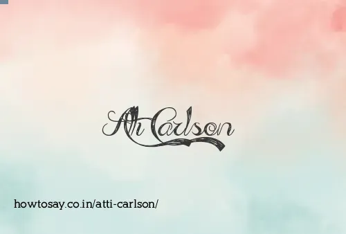 Atti Carlson