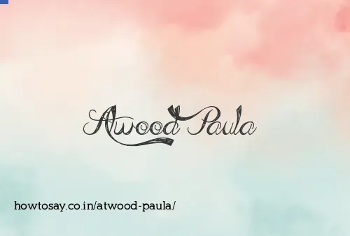 Atwood Paula