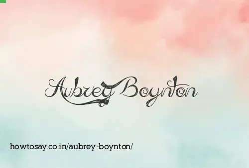 Aubrey Boynton