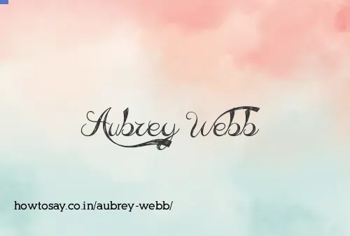 Aubrey Webb