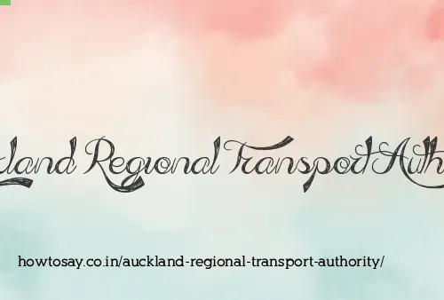 Auckland Regional Transport Authority