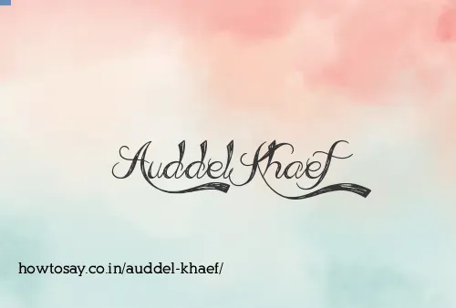 Auddel Khaef
