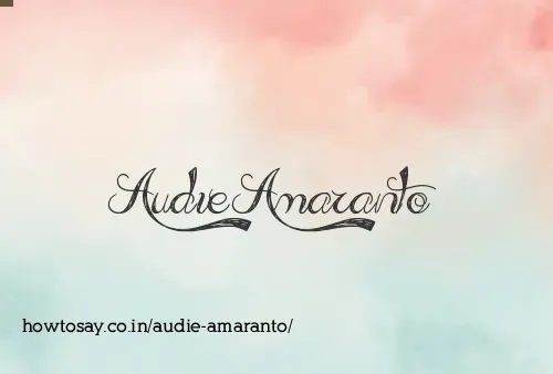 Audie Amaranto