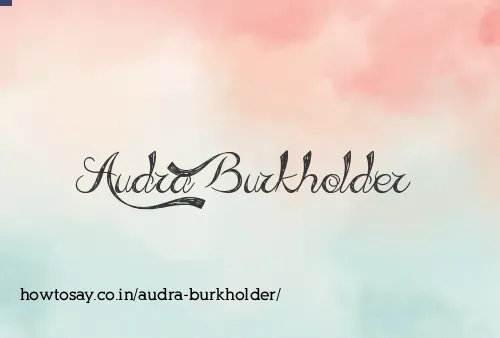 Audra Burkholder