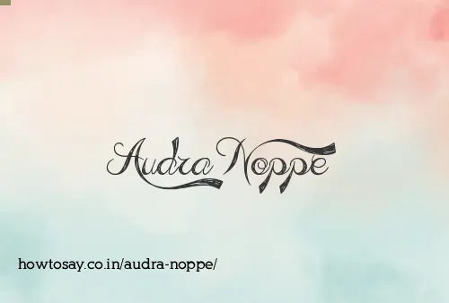 Audra Noppe