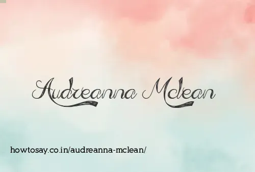 Audreanna Mclean