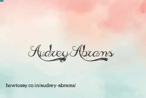 Audrey Abrams